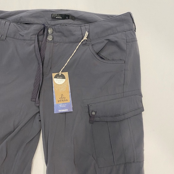NWT Prana Women's Mid-Rise Relaxed Fit Performance Convertible Hiking Pants - 12 - Picture 3 of 9